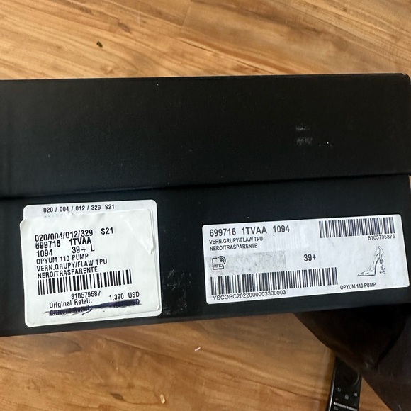 Saint Laurent opyum pvc pump size IT 39.5 black - Picture 7 of 7